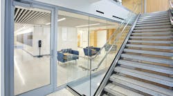 Fire-rated glass supports intuitive wayfinding and open interiors. Fire-rated glass supports intuitive wayfinding and open interiors.