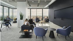 Indeed’s office offers plentiful options for casual connection and solo work. Indeed’s office offers plentiful options for casual connection and solo work.