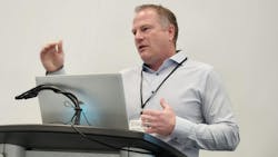 Russ Nyblod of Simon Roofing speaks during his Wednesday morning session at the 2025 Southern California Facilities Expo. Russ Nyblod of Simon Roofing speaks during his Wednesday morning session at the 2025 Southern California Facilities Expo.