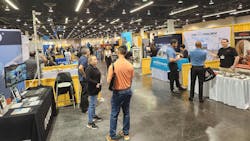 The expo floor at the 2025 Southern California Facilities Expo on Wednesday, April 16. The expo floor at the 2025 Southern California Facilities Expo on Wednesday, April 16.