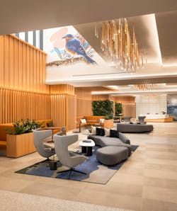 “Migration” animates Symphony Square with the movements of the Eastern Bluebird—bringing life, cultural resonance, and a sense of belonging to this workspace and the surrounding Red River District. “Migration” animates Symphony Square with the movements of the Eastern Bluebird—bringing life, cultural resonance, and a sense of belonging to this workspace and the surrounding Red River District.