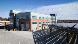A solar array with 817 solar panels was constructed adjacent to the ART building to power the facility's operations. A solar array with 817 solar panels was constructed adjacent to the ART building to power the facility's operations.