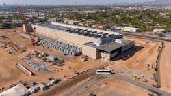 An aerial view of the QTS data center under construction in Phoenix, Arizona. An aerial view of the QTS data center under construction in Phoenix, Arizona.