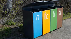 Color-coded and clearly labeled waste bins are one way to cut down on waste stream contamination.