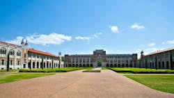 The Rice University campus in Houston, Texas. The Rice University campus in Houston, Texas.