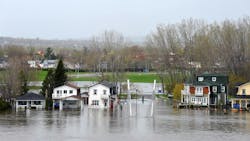 Severe flooding inundates the Rue Jacques-Cartier on the Quebec side of the Ottawa River in 2017. Severe flooding inundates the Rue Jacques-Cartier on the Quebec side of the Ottawa River in 2017.
