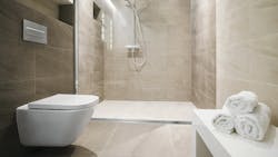 A tub-to-shower conversion kit offers a solution for curbless showers accommodating universal designs in accordance with the Americans with Disabilities Act. A tub-to-shower conversion kit offers a solution for curbless showers accommodating universal designs in accordance with the Americans with Disabilities Act.