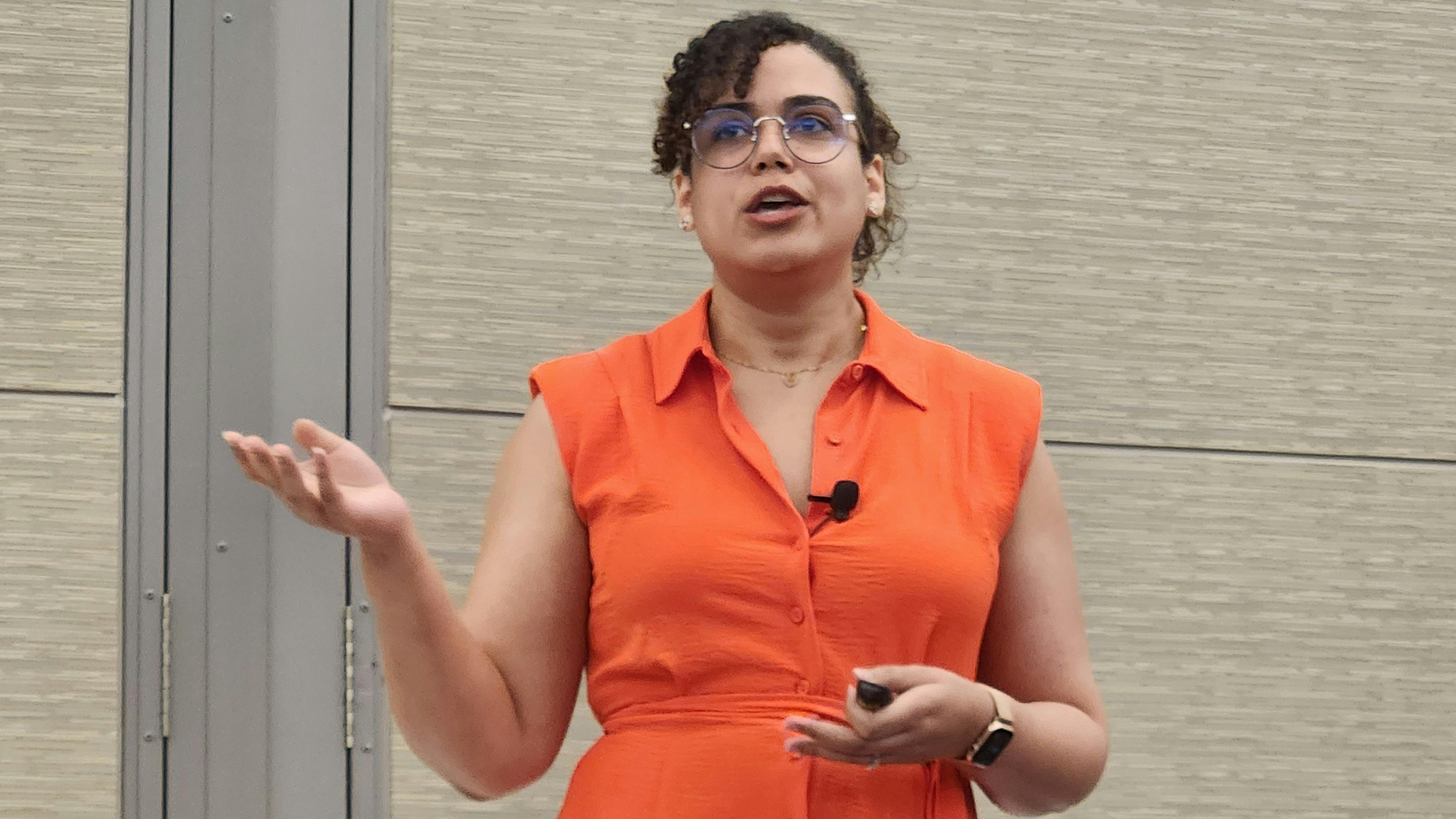 Shell Turner of Bridger Properties speaks at the 2025 BOMA International Conference & Expo.