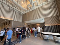 Lyrik lobby with tour attendees Lyrik lobby with tour attendees