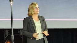 Mary Lue Peck delivers her State of the Industry address at the 2025 BOMA International Conference & Expo. Mary Lue Peck delivers her State of the Industry address at the 2025 BOMA International Conference & Expo.