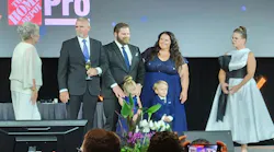 With her family looking on, Luci Smith prepares to take the oath of office at the 2025 BOMA International The Outstanding Building of the Year (TOBY) Awards ceremony.