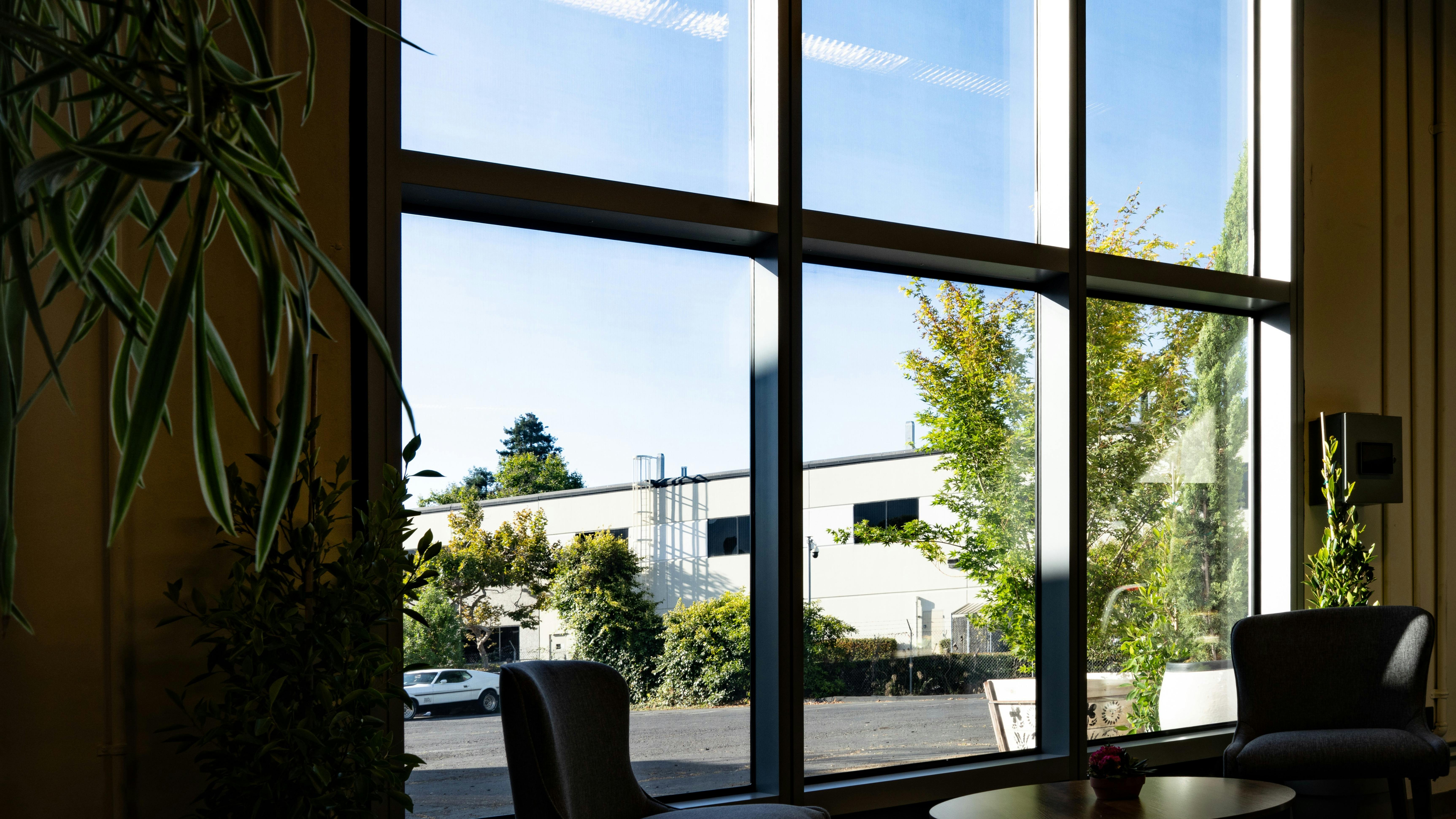Installed at NEXT Energy Technologies&rsquo; Santa Barbara, California headquarters, these windows feature energy-generating glass. Each insulating glass unit (IGU) incorporates NEXT&rsquo;s organic photovoltaic (OPV) coatings and runs cables through the framing system to deliver the generated energy where it needs to go.