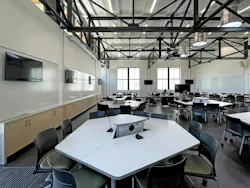 A variety of social, meeting, and study spaces for graduate students foster collaboration and help students build community.