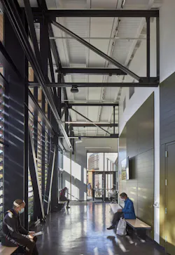 The historic architecture of Walker Hall is celebrated inside and outside the building.