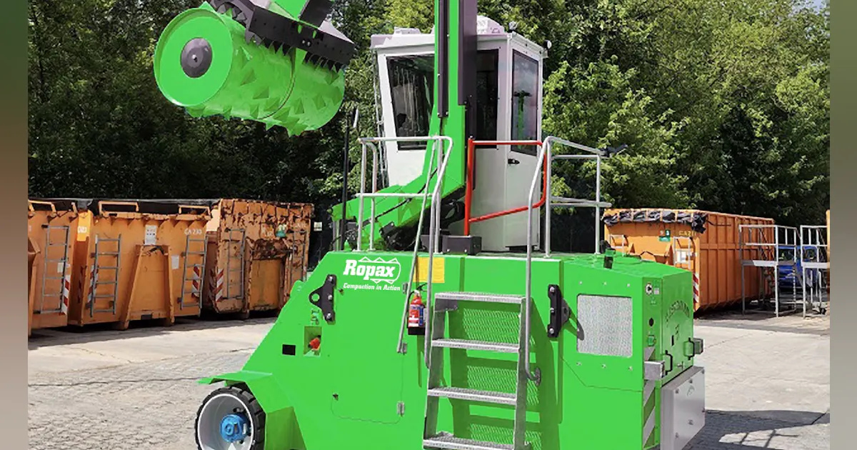 The Electric-Powered Ropax Mobile Compactor Makes Trash Compaction Easy ...