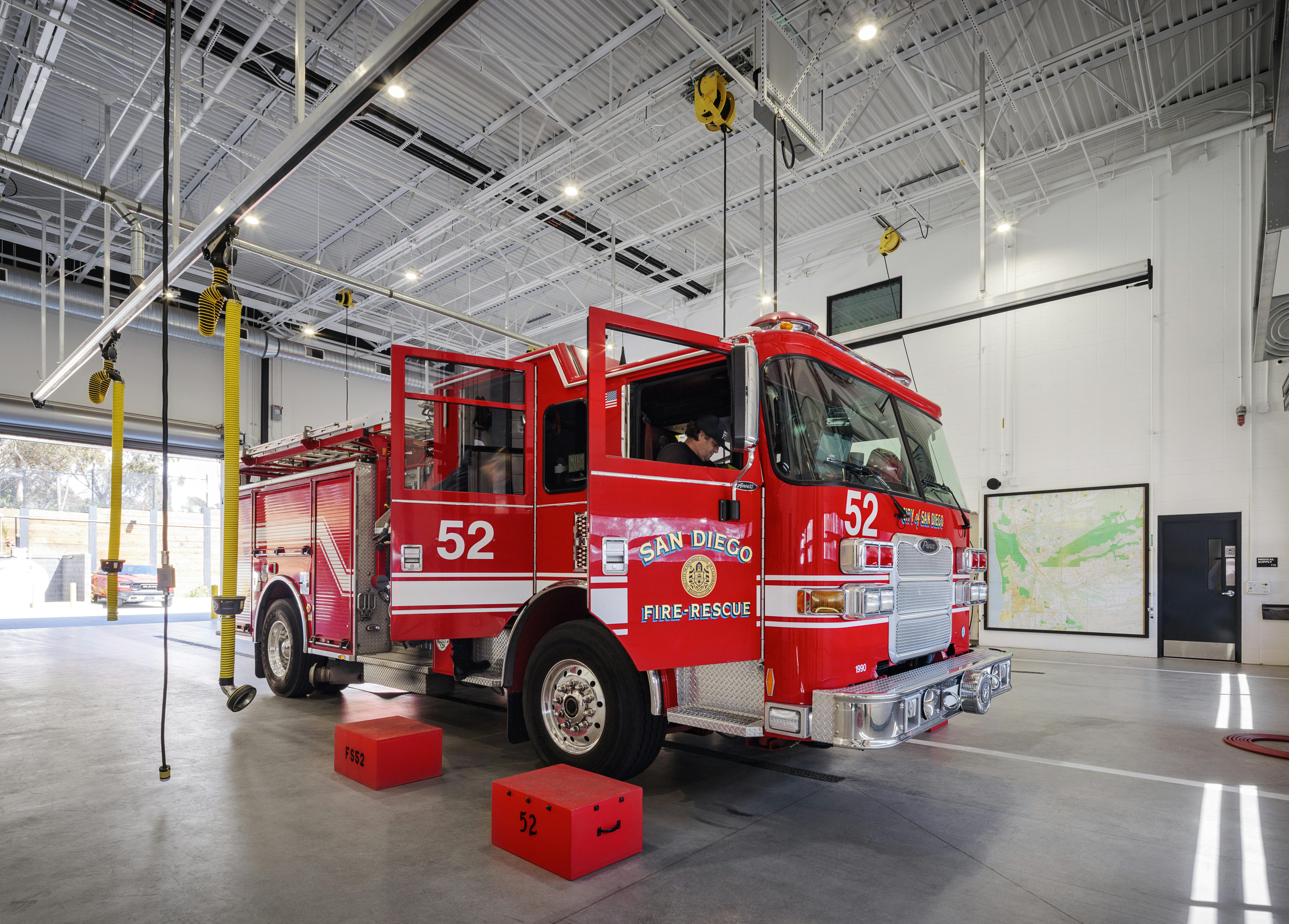 EV fire engines allow San Diego to use less fossil fuels and operate a fire engine that’s quieter than a gas-powered engine, according to City of San Diego senior public information officer Tyler Becker.