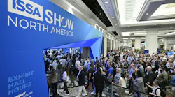People enter the expo floor at the 2025 ISSA Show North America.