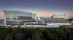 The hospital sits next to the San Joaquin Marsh Reserve, which is a wetland that hosts over 200 bird species along the Pacific Highway in California.