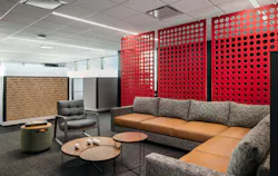 Ballpark-inspired design elements connect Rawlings employees to the brand. Ballpark-inspired design elements connect Rawlings employees to the brand.