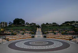 “The Hub” in Davidson Park transformed four to six acres into a sunken multi-use events amphitheater. “The Hub” in Davidson Park transformed four to six acres into a sunken multi-use events amphitheater.