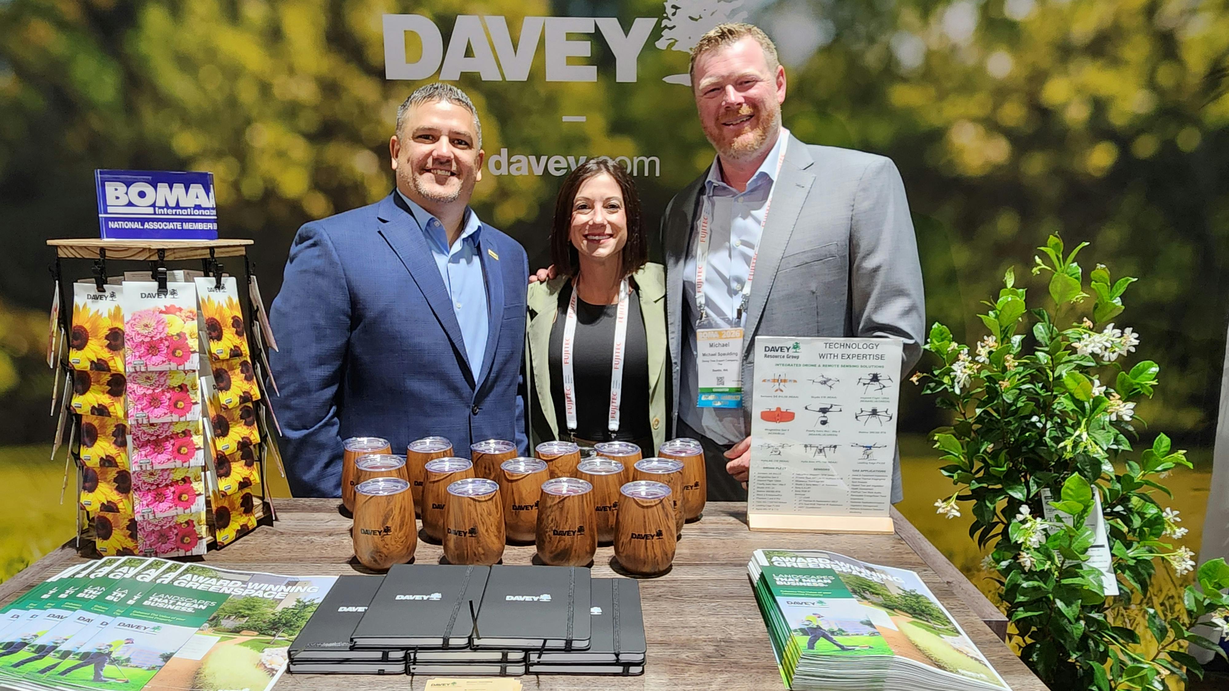 The Davey Tree Expert Company&rsquo;s Megan Townsend, commercial marketing, Jeff Huber, national business developer and manager, and Michael Spaulding, regional business developer, shared insights on how to maximize your landscaping dollars at the 2026 BOMA International Conference & Expo.