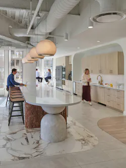 Stantec provided architectural, interior design, and engineering services for Athena Global Advisors Philadelphia office, delivering an interior that offers a refined aesthetic with materials that require minimal long-term maintenance, and are easy to clean.