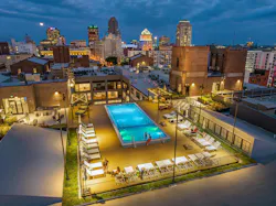 The roof provided ample space to add social amenities.