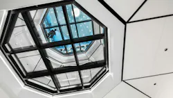 Rated to ASTM and UL standards, this fire-resistive glass floor serves compartmentation strategies and minimizes sprinkler requirements.