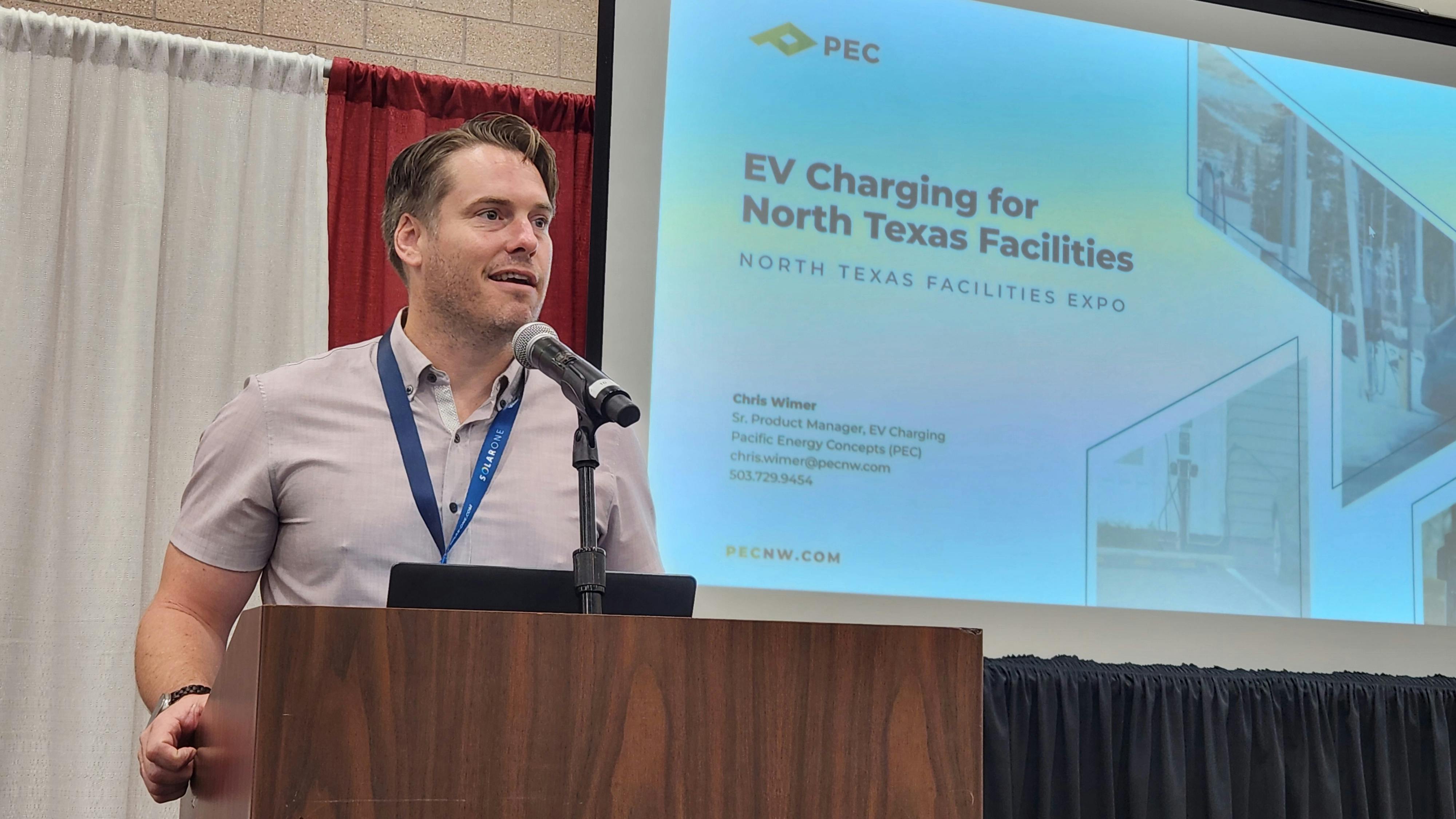 Chris Wimer speaks at North Texas Facilities Expo 2026.